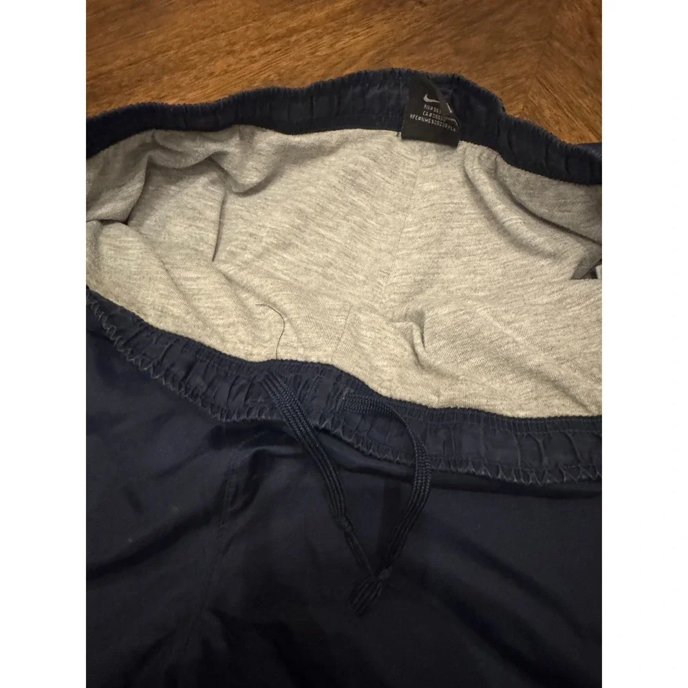 Nike Mens Navy Blue‎ Windbreaker Track Pants Lined Swoosh Logo Size Medium |C1 - Picture 7 of 7